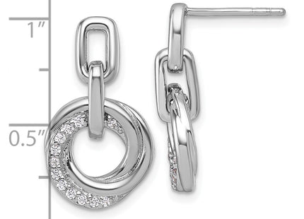 Sterling Silver Earrings Style QG7136E - Classique Jewelry Inc.