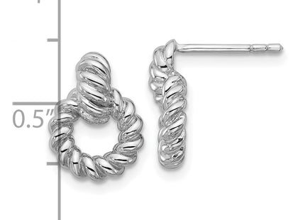 Sterling Silver Earrings Style QG7137E - Classique Jewelry Inc.