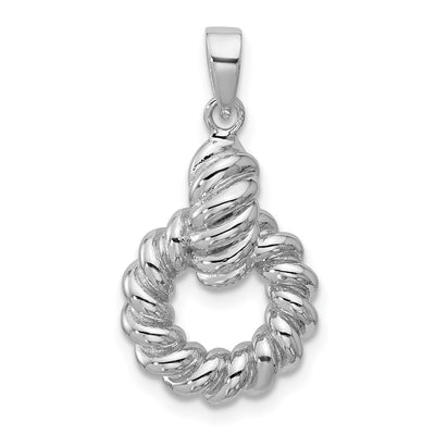 Sterling silver circle pendant