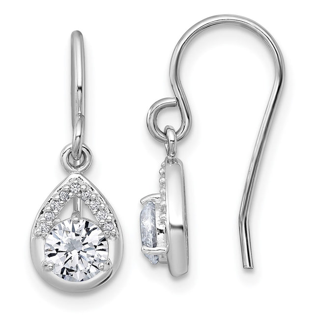 Sterling Silver Earrings Style QG7138E - Classique Jewelry Inc.