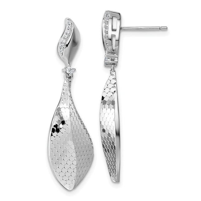 Sterling Silver Earrings Style QG7142E - Classique Jewelry Inc.