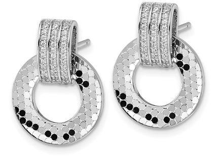 Sterling Silver Earrings Style QG7143E - Classique Jewelry Inc.