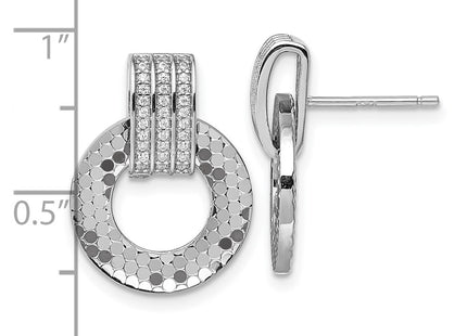 Sterling Silver Earrings Style QG7143E - Classique Jewelry Inc.