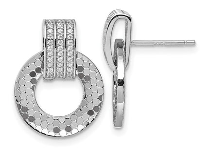 Sterling Silver Earrings Style QG7143E - Classique Jewelry Inc.