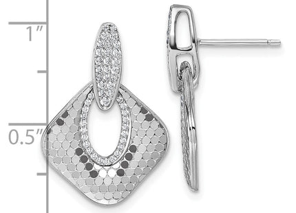 Sterling Silver Earrings Style QG7144E - Classique Jewelry Inc.