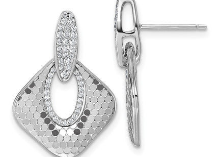 Sterling Silver Earrings Style QG7144E - Classique Jewelry Inc.