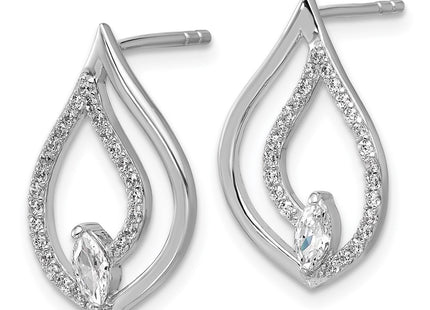 Sterling Silver Earrings Style QG7145E - Classique Jewelry Inc.