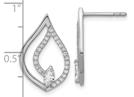 Sterling Silver Earrings Style QG7145E - Classique Jewelry Inc.