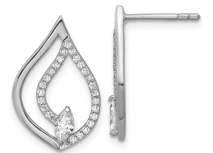 Sterling Silver Earrings Style QG7145E - Classique Jewelry Inc.