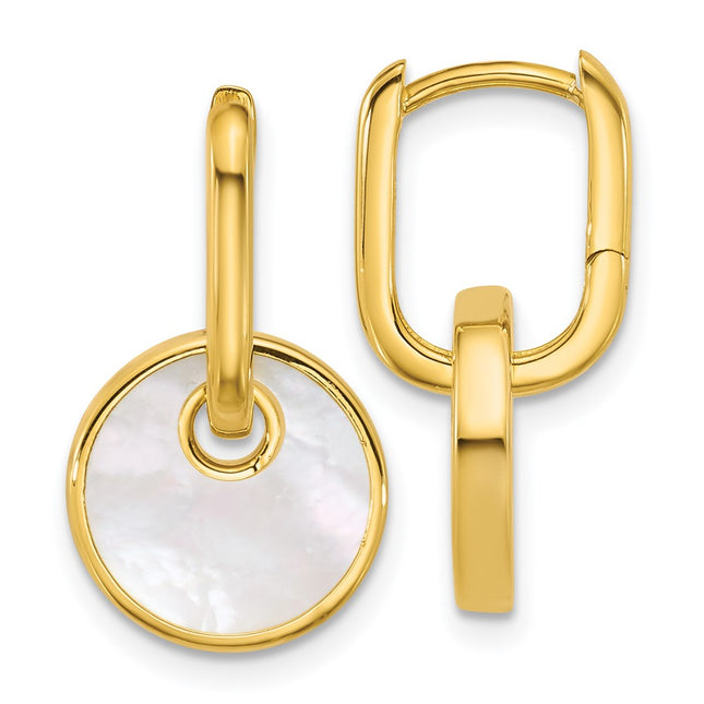 SS/Gold Plated Earrings Style QG7147E - Classique Jewelry Inc.