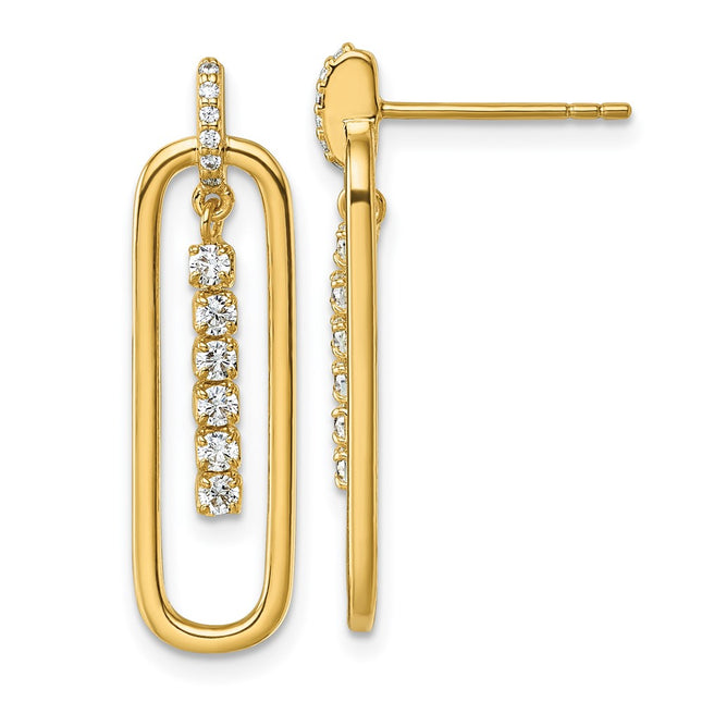 Sterling Silver Earrings Style QG7150E - Classique Jewelry Inc.