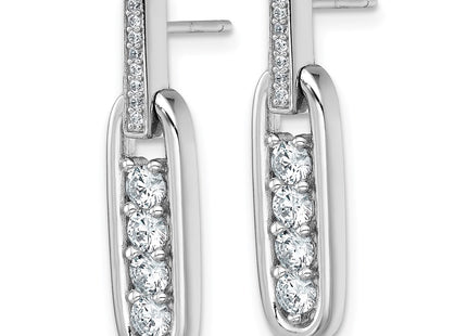 Sterling Silver Earrings Style QG7151E - Classique Jewelry Inc.
