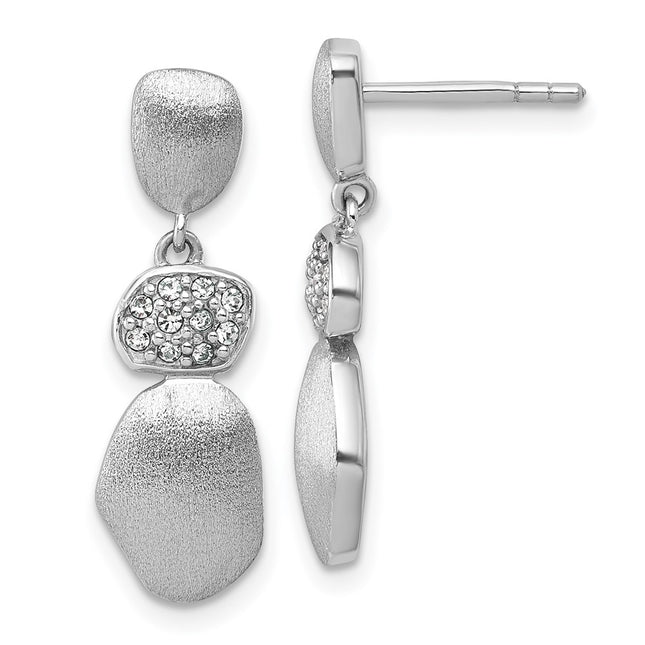 Sterling Silver Earrings Style QG7152E - Classique Jewelry Inc.