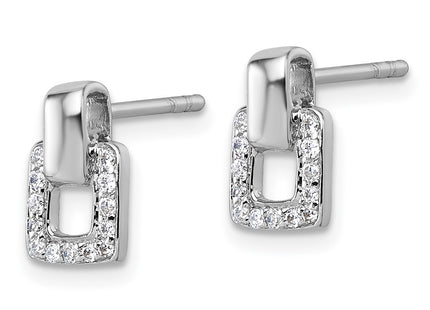 Sterling Silver Earrings Style QG7153E - Classique Jewelry Inc.