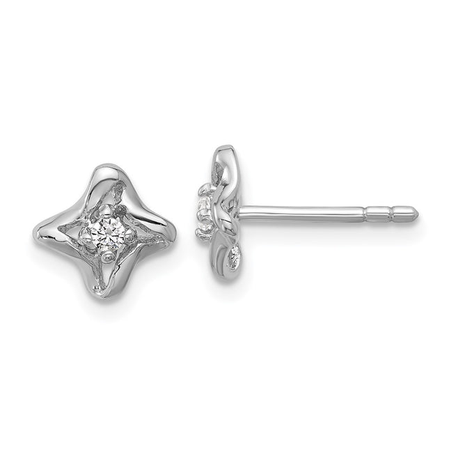 Sterling Silver Earrings Style QG7154E - Classique Jewelry Inc.