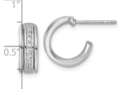 Sterling Silver Earrings Style QG7155E - Classique Jewelry Inc.