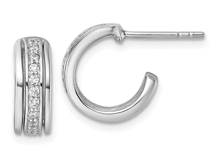 Sterling Silver Earrings Style QG7155E - Classique Jewelry Inc.