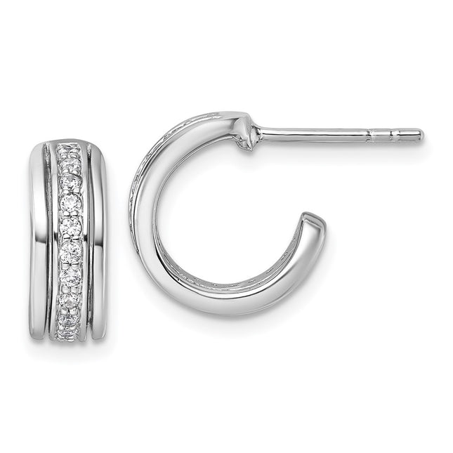 Sterling Silver Earrings Style QG7155E - Classique Jewelry Inc.