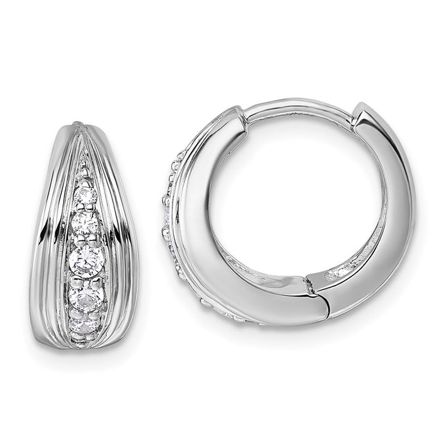 Sterling Silver Earrings Style QG7156E - Classique Jewelry Inc.