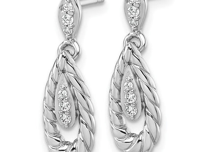 Sterling Silver Earrings Style QG7157E - Classique Jewelry Inc.