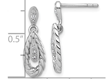 Sterling Silver Earrings Style QG7157E - Classique Jewelry Inc.