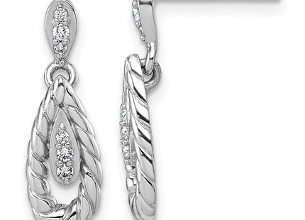 Sterling Silver Earrings Style QG7157E - Classique Jewelry Inc.