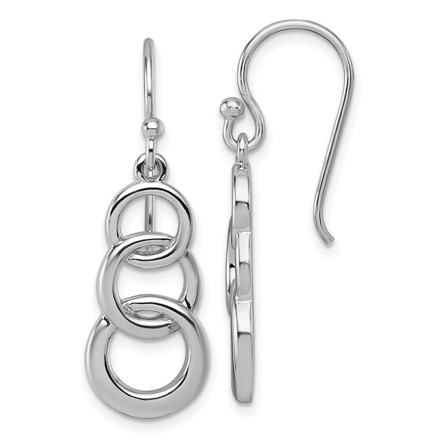 Sterling Silver Earrings Style QG7158E - Classique Jewelry Inc.