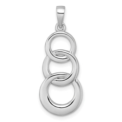 Sterling silver circle pendant