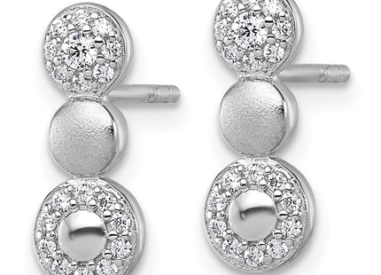 Sterling Silver Earrings Style QG7161E - Classique Jewelry Inc.