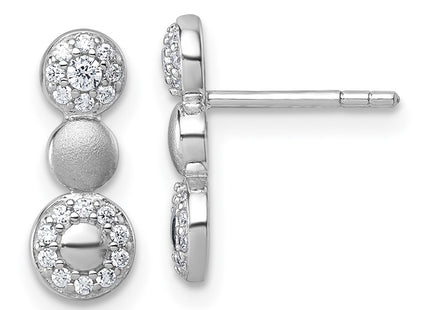 Sterling Silver Earrings Style QG7161E - Classique Jewelry Inc.