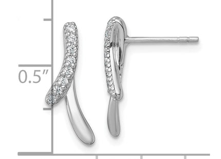 Sterling Silver Earrings Style QG7162E - Classique Jewelry Inc.