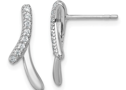 Sterling Silver Earrings Style QG7162E - Classique Jewelry Inc.