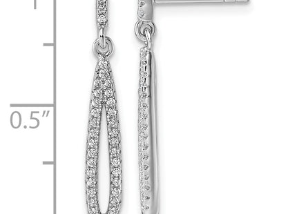 Sterling Silver Earrings Style QG7163E - Classique Jewelry Inc.