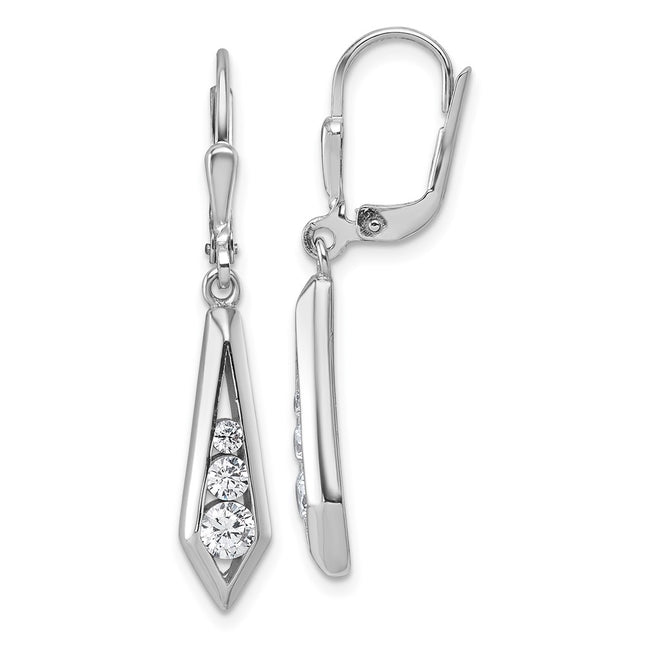 Sterling Silver Earrings Style QG7164E - Classique Jewelry Inc.