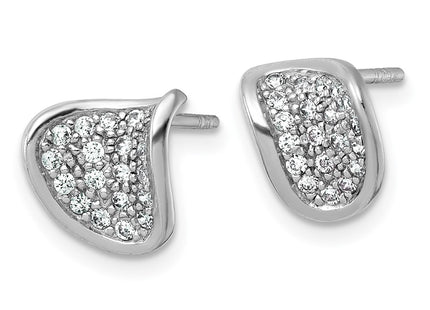 Sterling Silver Earrings Style QG7166E - Classique Jewelry Inc.