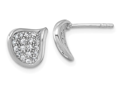 Sterling Silver Earrings Style QG7166E - Classique Jewelry Inc.