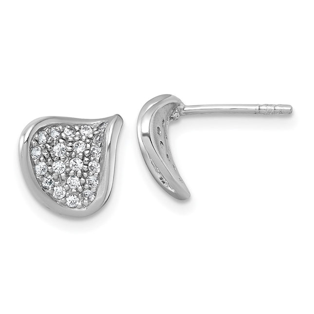 Sterling Silver Earrings Style QG7166E - Classique Jewelry Inc.