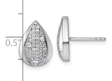 Sterling Silver Earrings Style QG7167E - Classique Jewelry Inc.