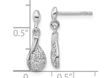 Sterling Silver Earrings Style QG7168E - Classique Jewelry Inc.