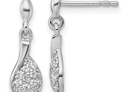 Sterling Silver Earrings Style QG7168E - Classique Jewelry Inc.