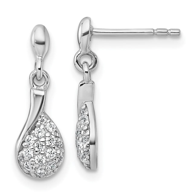 Sterling Silver Earrings Style QG7168E - Classique Jewelry Inc.