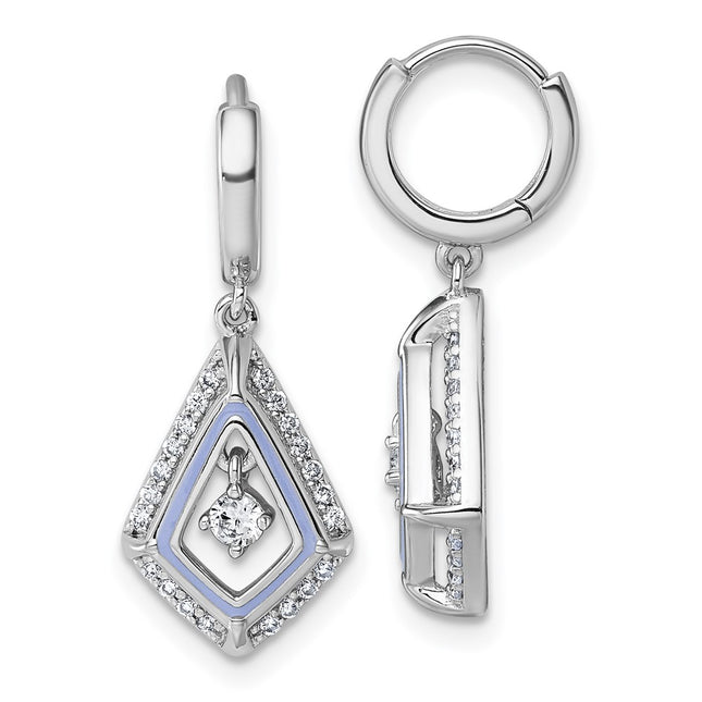 Sterling Silver Earrings Style QG7170E - Classique Jewelry Inc.