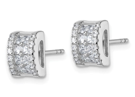 Sterling Silver Earrings Style QG7172E - Classique Jewelry Inc.