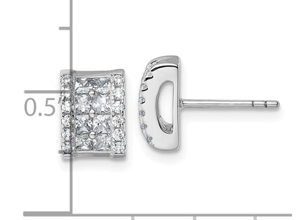 Sterling Silver Earrings Style QG7172E - Classique Jewelry Inc.