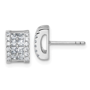 Sterling Silver Earrings Style QG7172E - Classique Jewelry Inc.