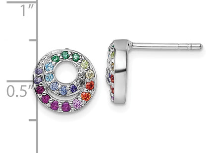 Sterling Silver Earrings Style QG7173E - Classique Jewelry Inc.