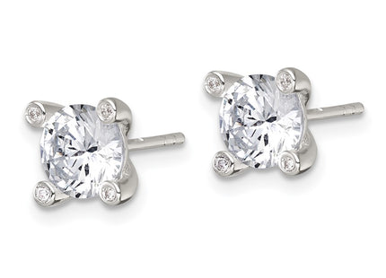 Sterling Silver Earrings Style QG7175E - Classique Jewelry Inc.
