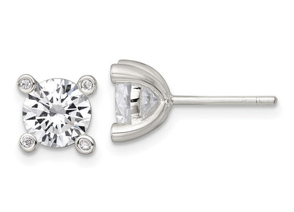 Sterling Silver Earrings Style QG7175E - Classique Jewelry Inc.