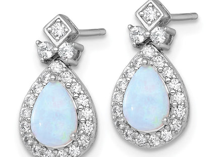 Sterling Silver Earrings Style QG7177E - Classique Jewelry Inc.