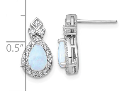 Sterling Silver Earrings Style QG7177E - Classique Jewelry Inc.